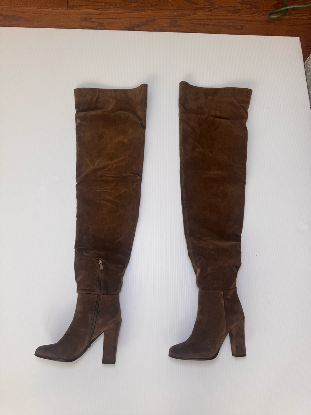 Azalea Wang Nanette Brown Thigh-High Boots โ NIB โ Sizes 6 & 6.5 - Picture 5 of 7
